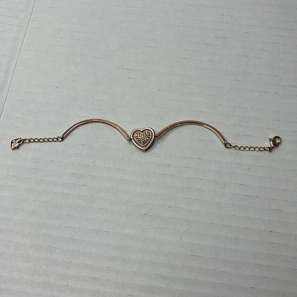 SWAROVSKI White Rose Gold Sparkling Dance Bangle - Picture 8 of 8